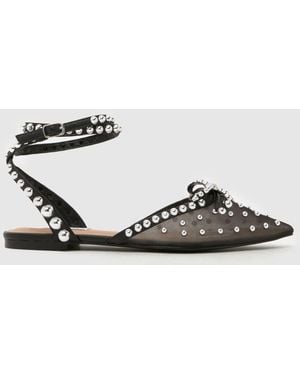 Steve Madden Lynne Jewel Pointed Flats - Black