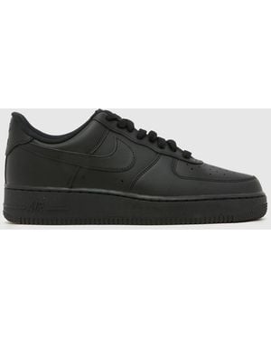 Nike Air Force 1 Trainers - Black