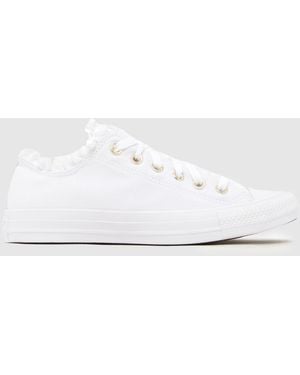 Converse All Star Ox Ruffles Trainers - White