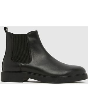 schuh Dice Leather Chelsea Boots - Black