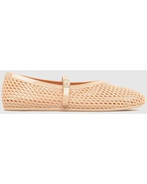 schuh Larkin Jelly Mary Jane Flats - Natural