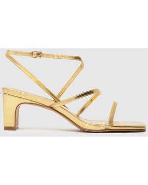 schuh Sonnet Strappy High Heels - Metallic