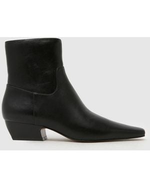 schuh Clarisse Western Heel Boots - Black