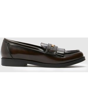 schuh Laurent Penny Loafer Flats - Black