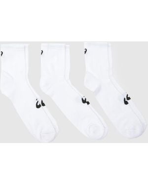Asics Quarter Socks 3 Pack - White