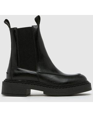 schuh Cassie Leather Boot Boots - Black