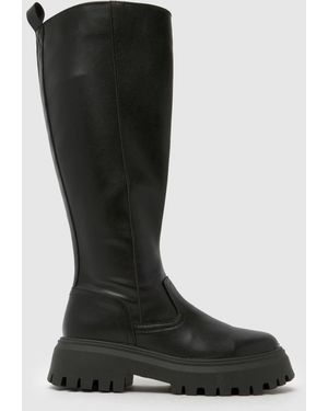 schuh Diana Chunky Knee High Boots - Black
