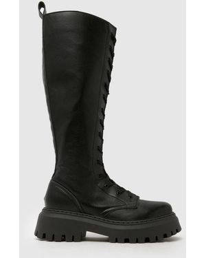 schuh Dolores Chunky Knee High Boots - Black