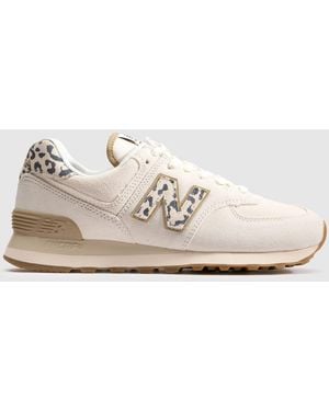 New Balance 574 Trainers - Natural