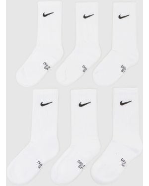 Nike Kids Crew Socks 6 Pack - White