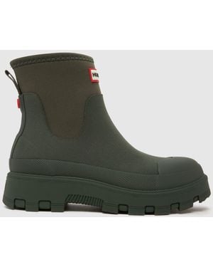 HUNTER Elements Neoprene Chelsea Boots - Green