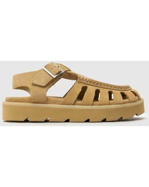 Clarks Meare Buckle Sandals - Metallic