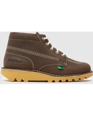 Kickers Classics Kick Hi Boots - Brown