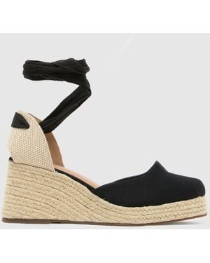 schuh Veronica Espadrille High Heels - Black