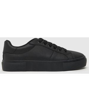 schuh Nadine Lace Up Trainers - Black