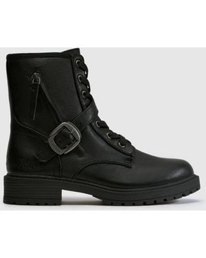 Blowfish Anderson Lace Up Boots - Black