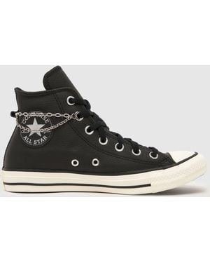 Converse All Star Hi Pierced Trainers - Black