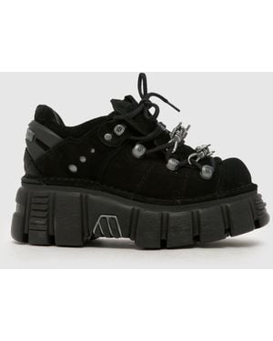 New Rock Barb Low Flats - Black