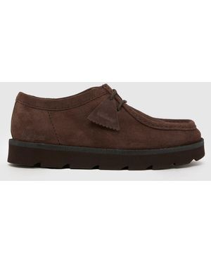 Clarks Meare Wallabee Shoes - Brown