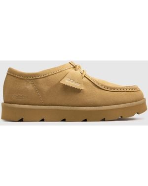 Clarks Meare Walla Shoes - Natural