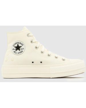 Converse All Star Lift Beads Trainers - Natural