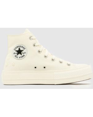 Converse All Star Starbeads Lift Trainers - Natural