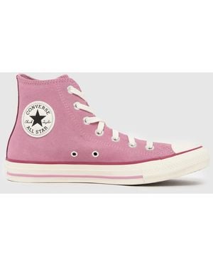Converse All Star Hi Trainers - Pink