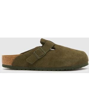 Birkenstock Boston Clog Sandals - Green