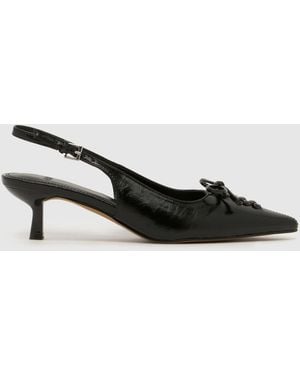 schuh Story Bow Court High Heels - Black
