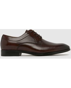 schuh Rail Leather Derby Shoes - Brown