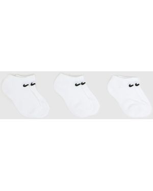 Nike No Show Basic Sock 3 Pack - White