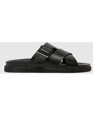 schuh Summit Leather Sandals - Black