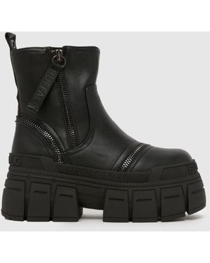 Buffalo London Gospher Zip Boots - Black