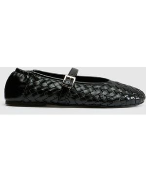 schuh Legacy Woven Ballet Flats - Black