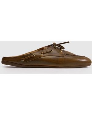 Sperry Top-Sider Slim Boat Mule Flats - Brown