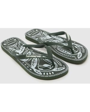 Havaianas Ginga Flip Sandals - Green