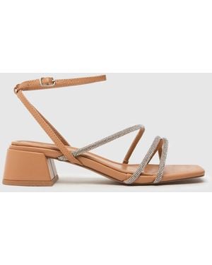 schuh Sander Strappy Block Sandals - White