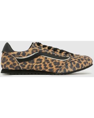 Vans Super Lowpro Leopard Trainers - Brown
