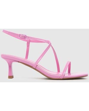 schuh Serenity Strappy Kitten High Heels - Pink