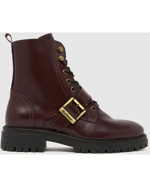 Barbour Ouseburne Biker Boots - Brown