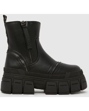 Buffalo London Gospher Bootie Boots - Black