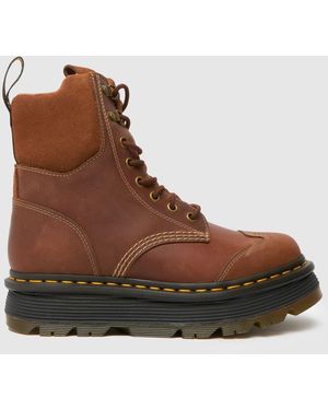 Dr. Martens Zebzag 8 Tie Boots - Brown