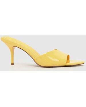 schuh Sweet Point Mule High Heels - Yellow