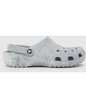 Crocs™ Classic Marbled Clog Sandals - Grey