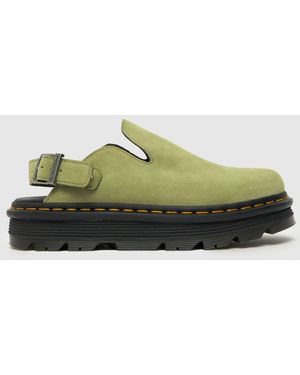 Dr. Martens Zebzag Mule Sandals - Green