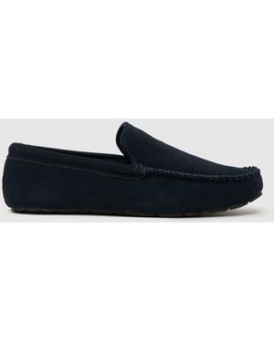 schuh Sandro Suede Mocassin Slippers - Blue