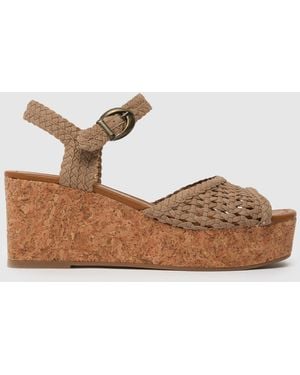 Blowfish Aric Woven Wedge High Heels - Brown
