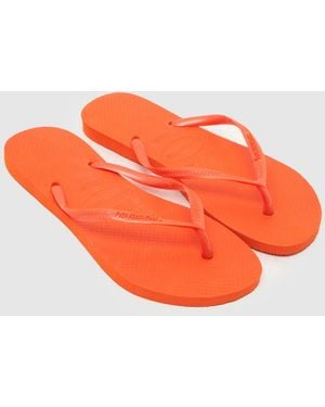 Havaianas Slim Flip Sandals - Orange