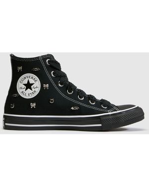 Converse All Star Hi Bows Trainers - Black