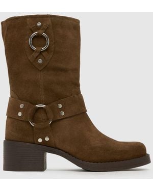 schuh Camilla Hardware Heel Boots - Brown